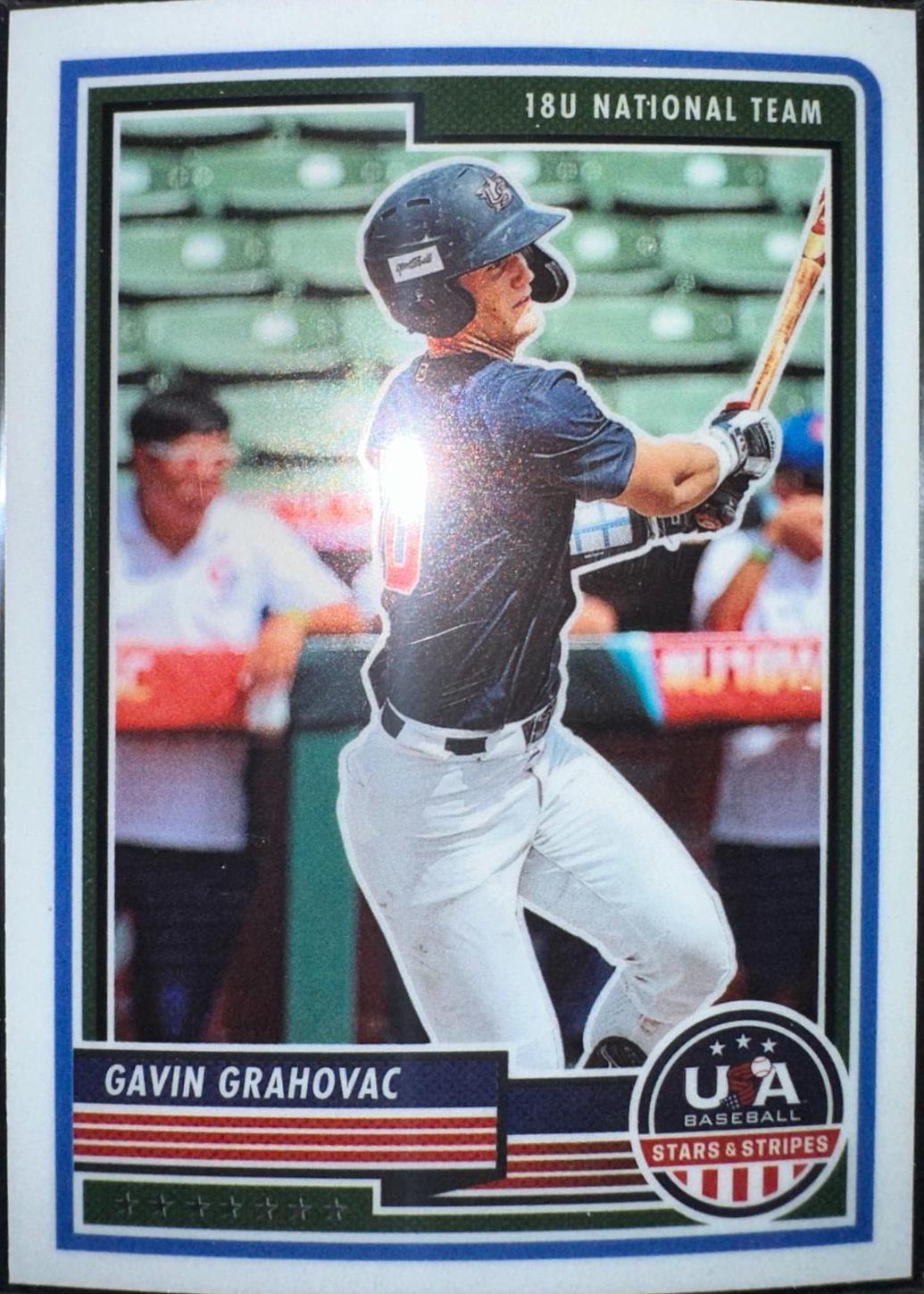 Gavin Grahovac #50 Baseball Cards 2023 Panini Stars & Stripes USA