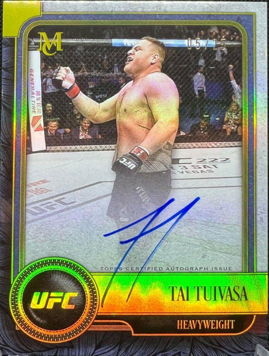 Tai Tuivasa #MA-TT Ufc Cards 2019 Topps UFC Museum Collection Autographs