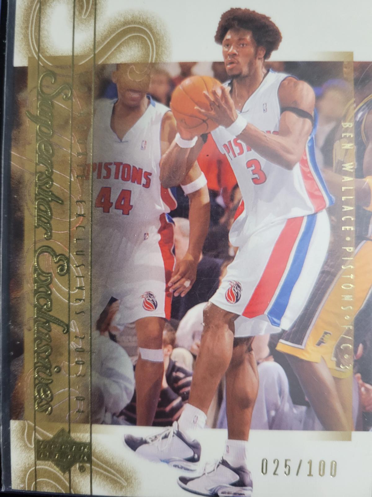 Ben Wallace #EX70 Basketball Cards 2003 Upper Deck Rookie Exclusives Superstar Exclusives