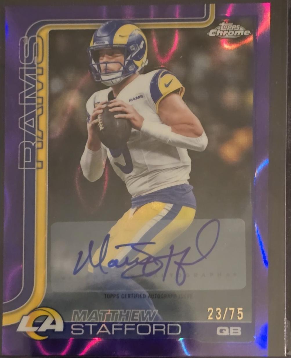 Matthew Stafford [Purple Refractor] #BA-MS