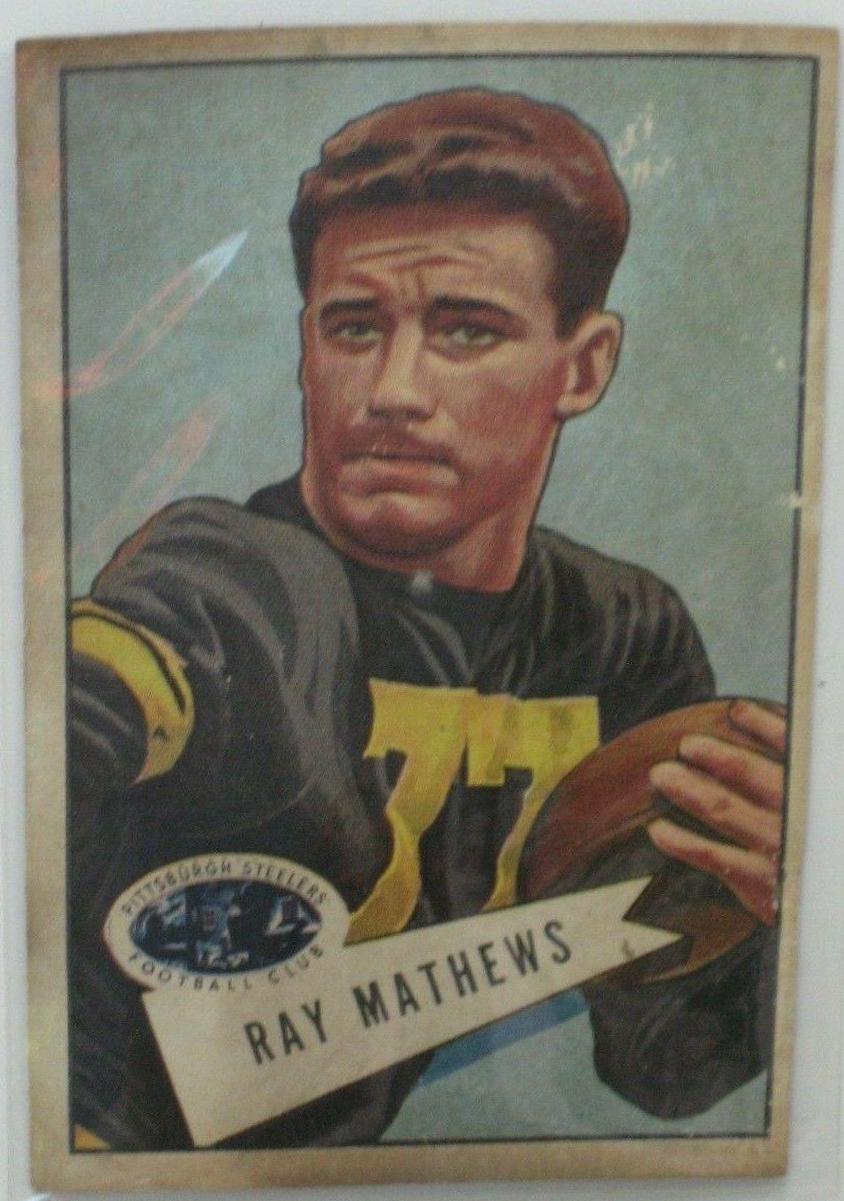 Ray Mathews #32 Football Cards 1952 Bowman Large