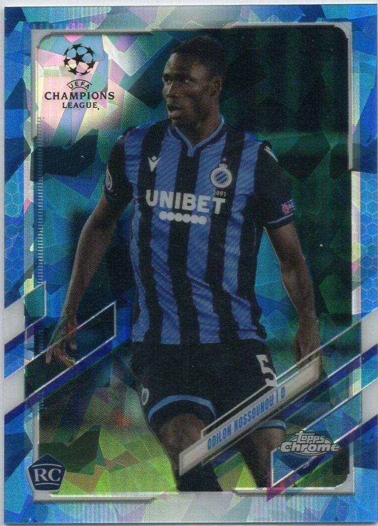Odilon Kossounou #11 Soccer Cards 2020 Topps Chrome UEFA Champions League Sapphire