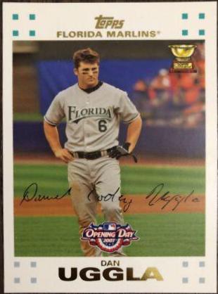 Dan Uggla #40 Baseball Cards 2007 Topps Opening Day
