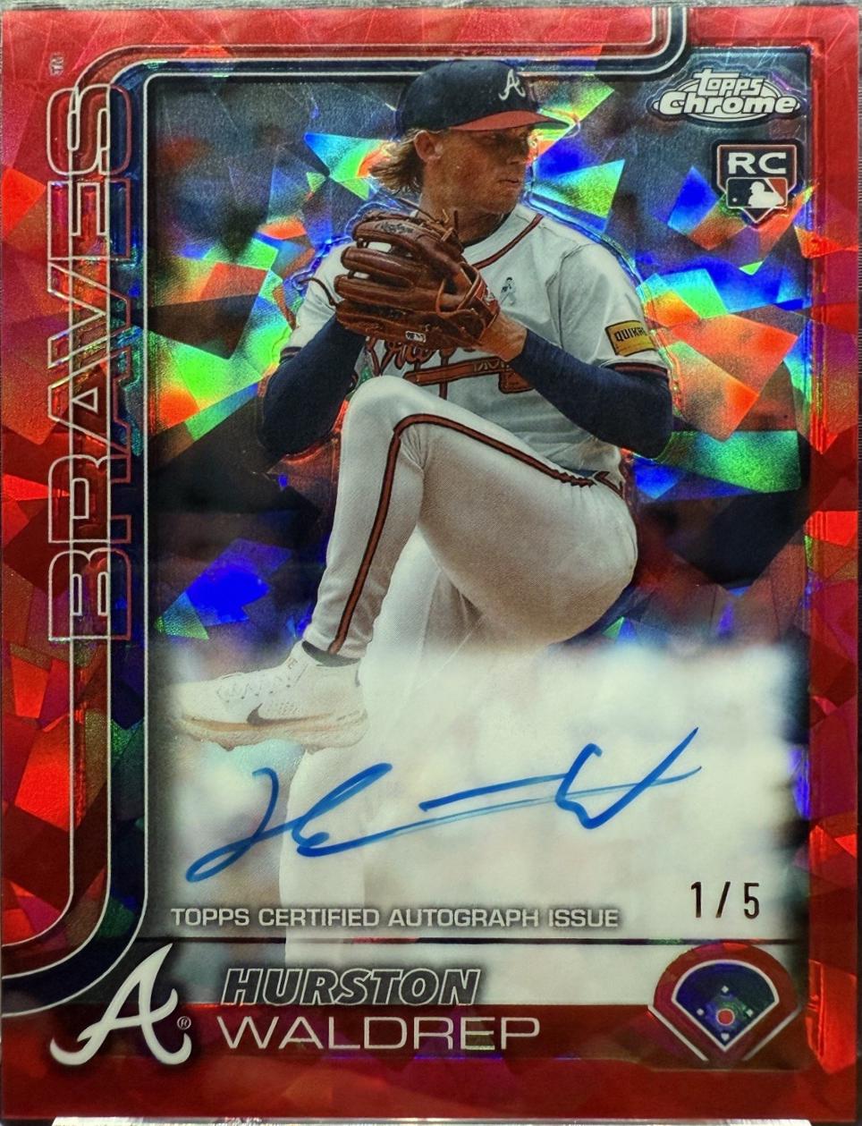 Hurston Waldrep [Red Sapphire] #RA-HW Prices | 2025 Topps Chrome