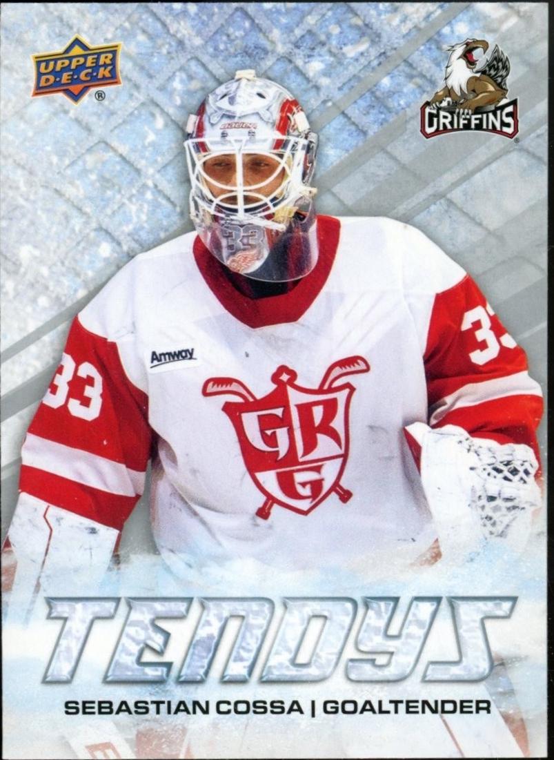 Sebastian Cossa #T-14 Hockey Cards 2024 Upper Deck AHL Tendys