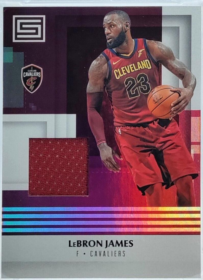 LeBron James #8 Basketball Cards 2017 Panini Status Materials