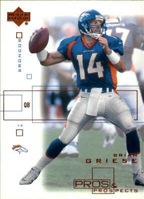 Brian Griese #28 Football Cards 2001 Upper Deck Pros & Prospects