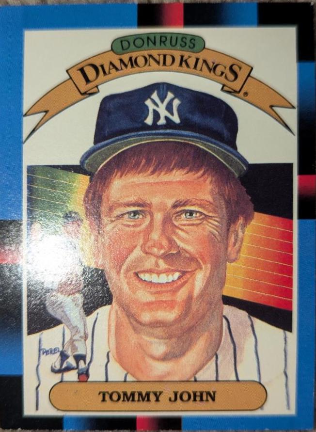 Tommy John #17 Baseball Cards 1988 Donruss
