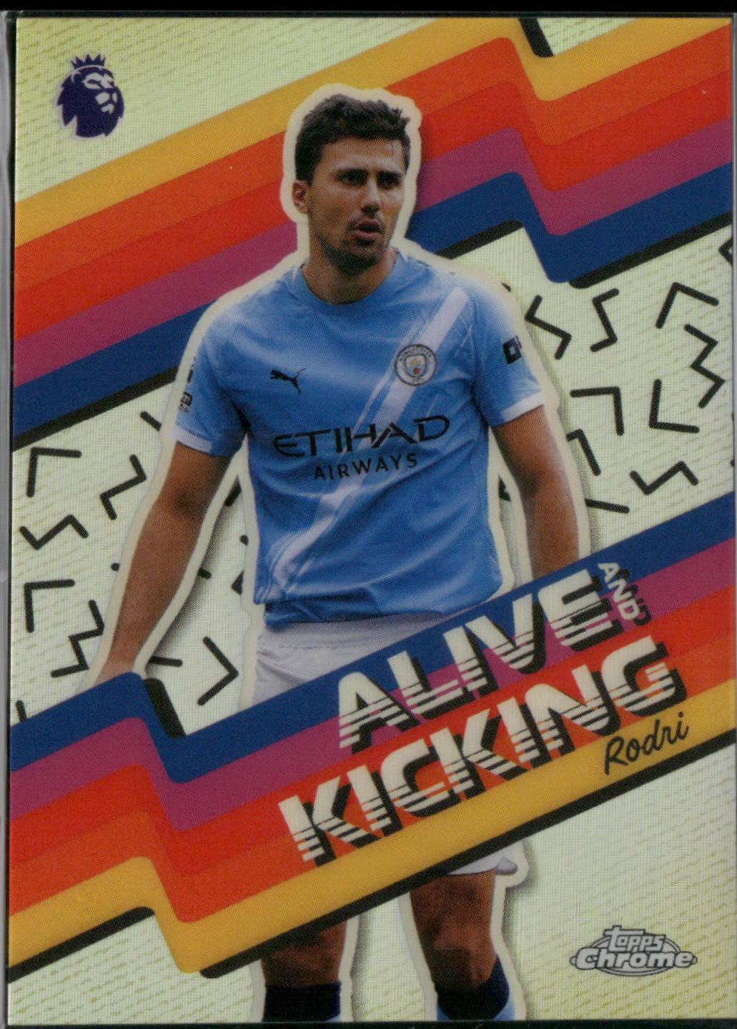 Rodri #AK-4 2025 Topps Chrome Premier League Alive And Kicking
