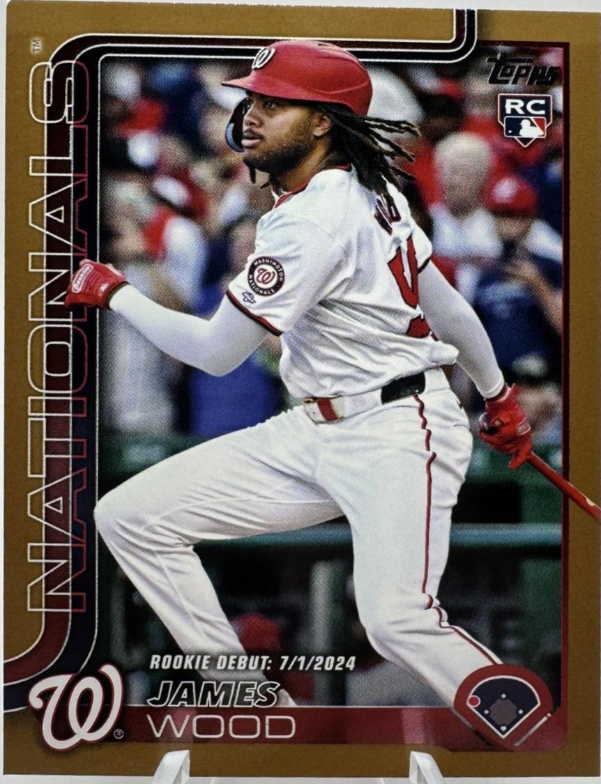 James Wood [Gold Border] #US218 Prices [Rookie] | 2025 Topps
