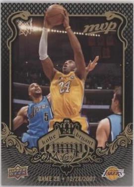 Bryant #KB-29 Basketball Cards 2008 Upper Deck MVP Kobe