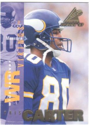 Cris Carter #70 Football Cards 1997 Pinnacle Inside