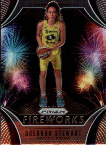 Breanna Stewart #5 Basketball Cards 2020 Panini Prizm WNBA Fireworks
