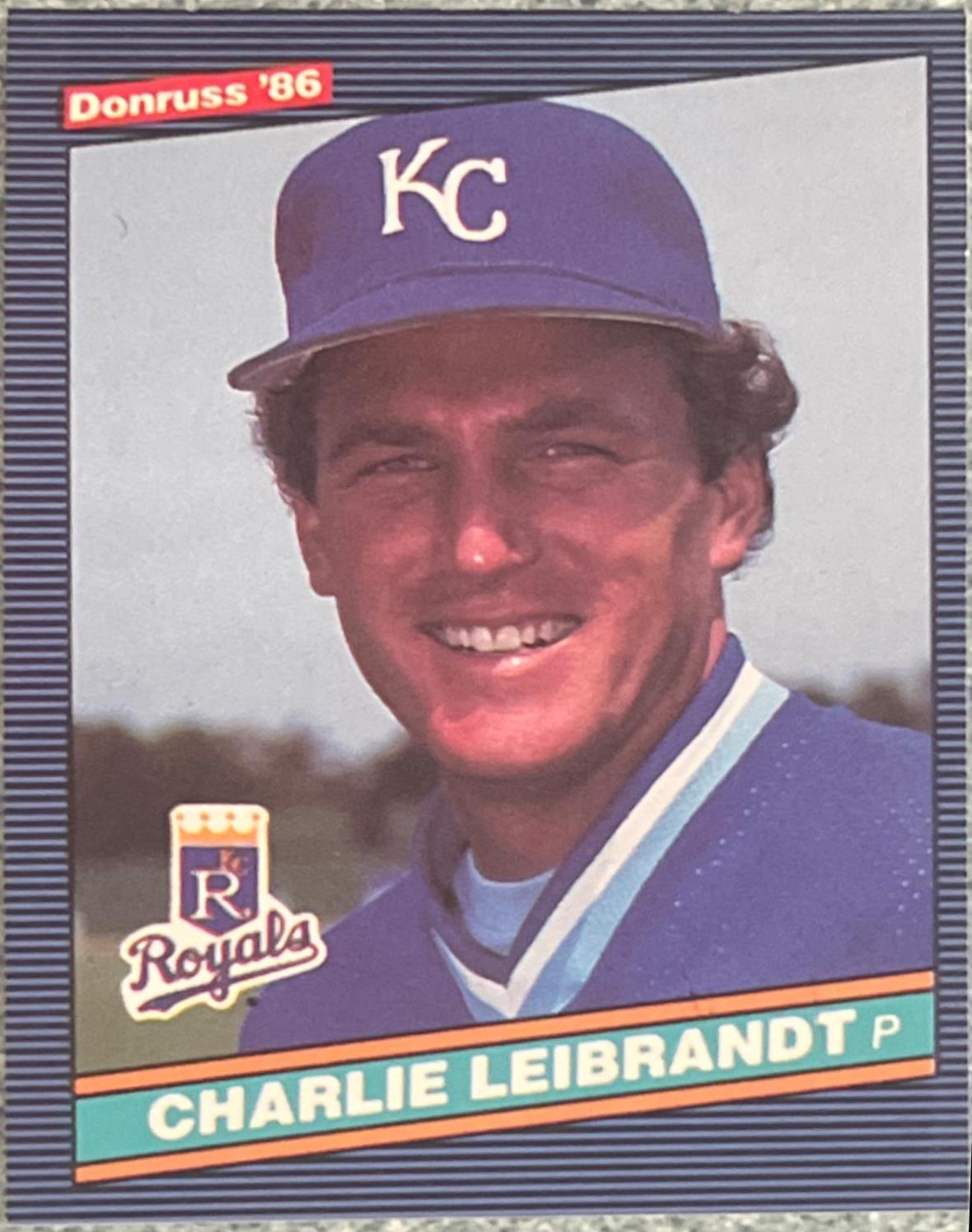 Charlie Leibrandt #297 Baseball Cards 1986 Donruss