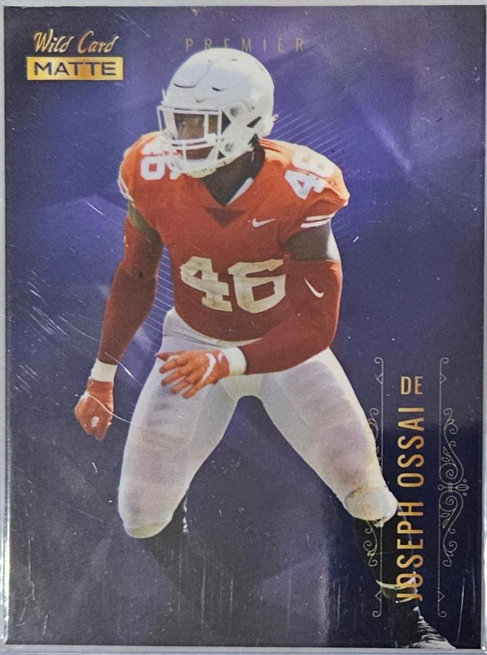 Joseph Ossai #MBC-50 2021 Wild Card Matte Football