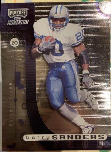 Barry Sanders #35 2000 Playoff Momentum Football