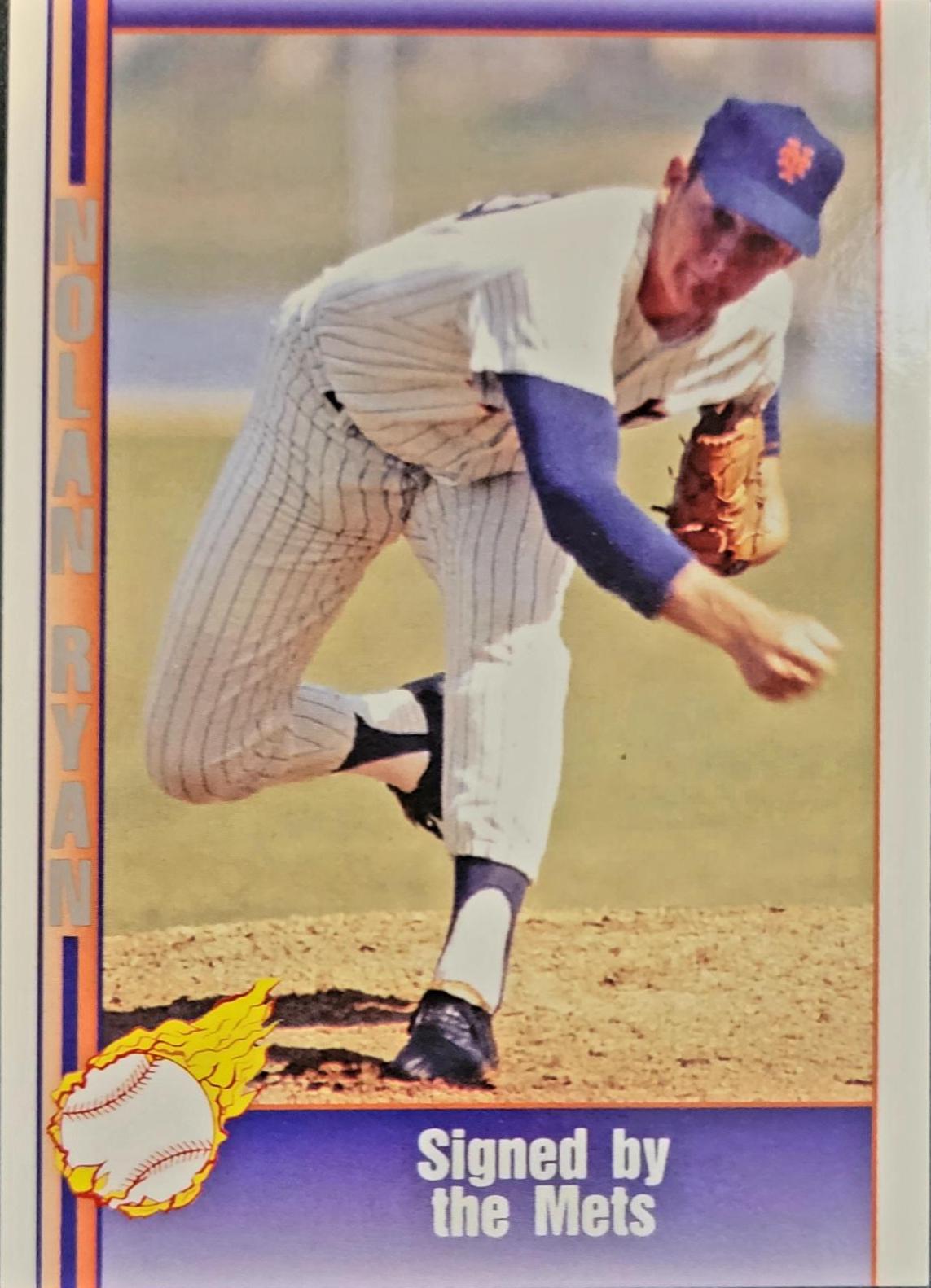 Signed By the Mets #4 Baseball Cards 1991 Pacific Nolan Ryan