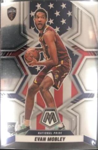 Evan Mobley #258 Basketball Cards 2021 Panini Mosaic