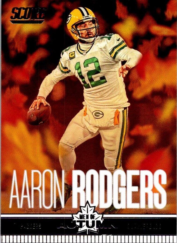 Aaron Rodgers #7 Football Cards 2023 Panini Score Men of Autumn