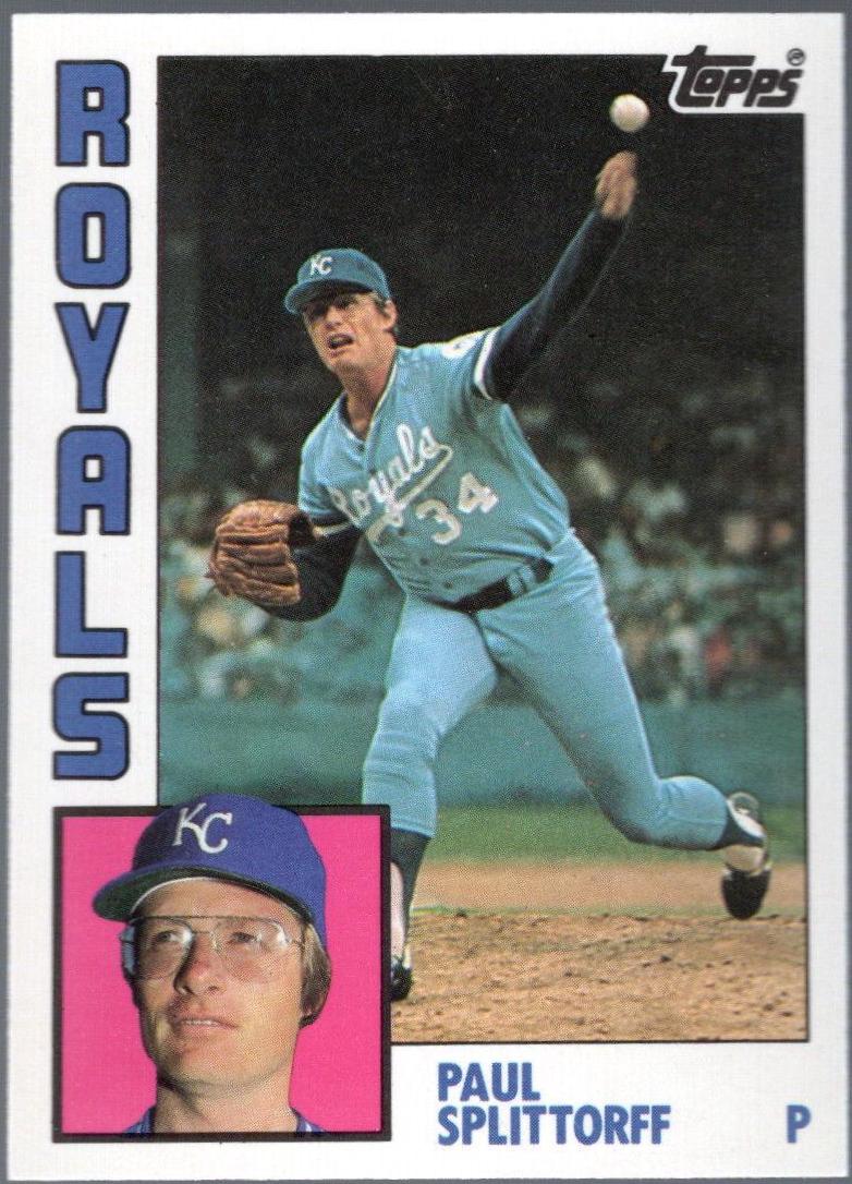 Paul Splittorff #52 Baseball Cards 1984 Topps Tiffany