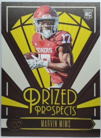 Marvin Mims #PP-15 Football Cards 2023 Panini Legacy Prized Prospects
