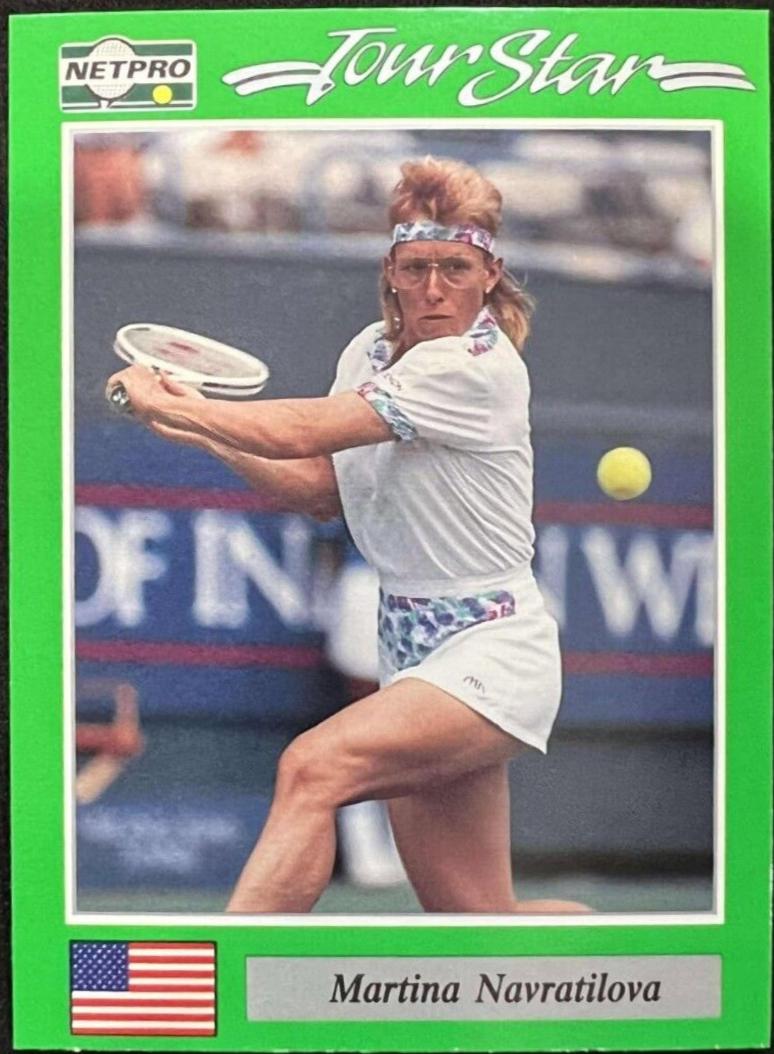 Martina Navratilova #4 Tennis Cards 1991 NetPro Tour Stars