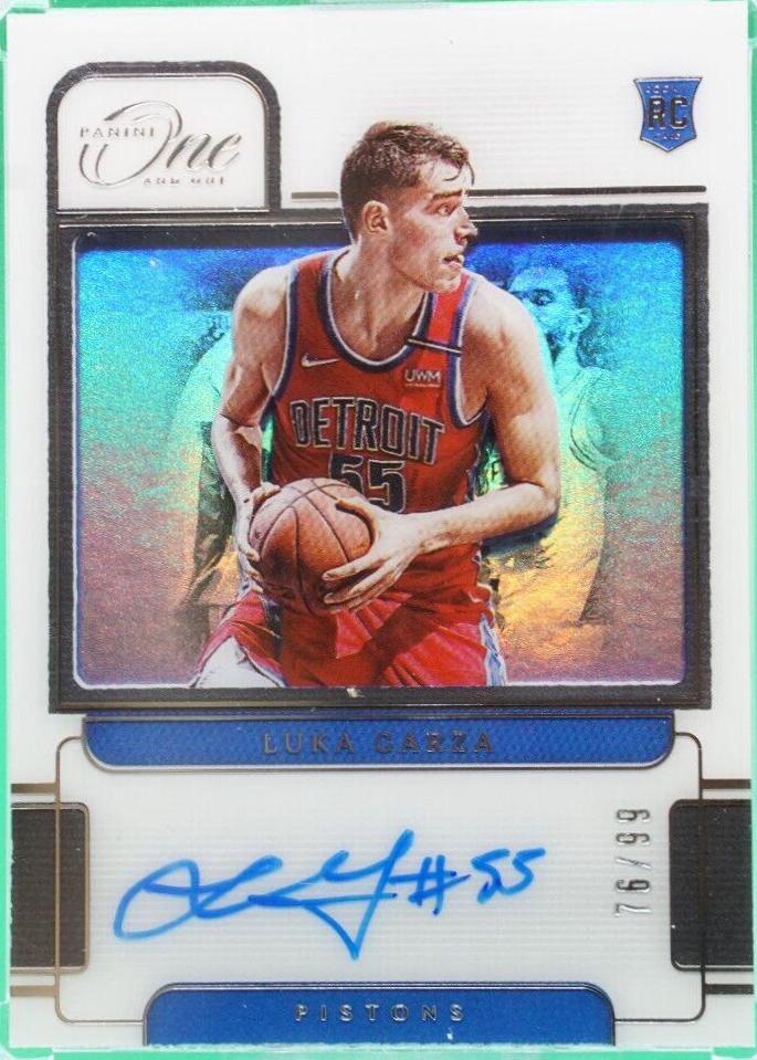 Luka Garza #RA-LGZ 2021 Panini One And One Rookie Autographs Basketball