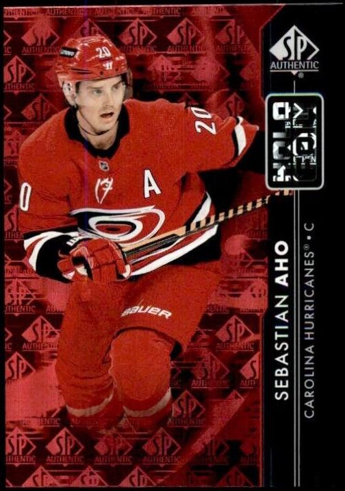 Sebastian Aho #HF-16 Hockey Cards 2023 SP Authentic Holofoil