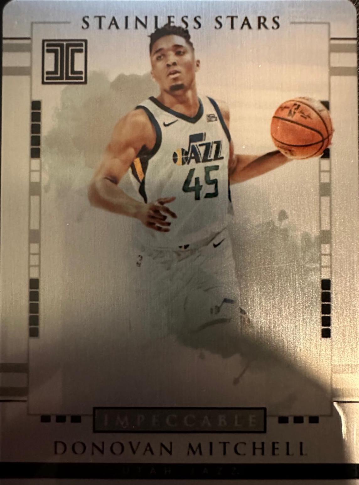 Donovan Mitchell #SS-DM Basketball Cards 2017 Panini Impeccable Stainless Stars