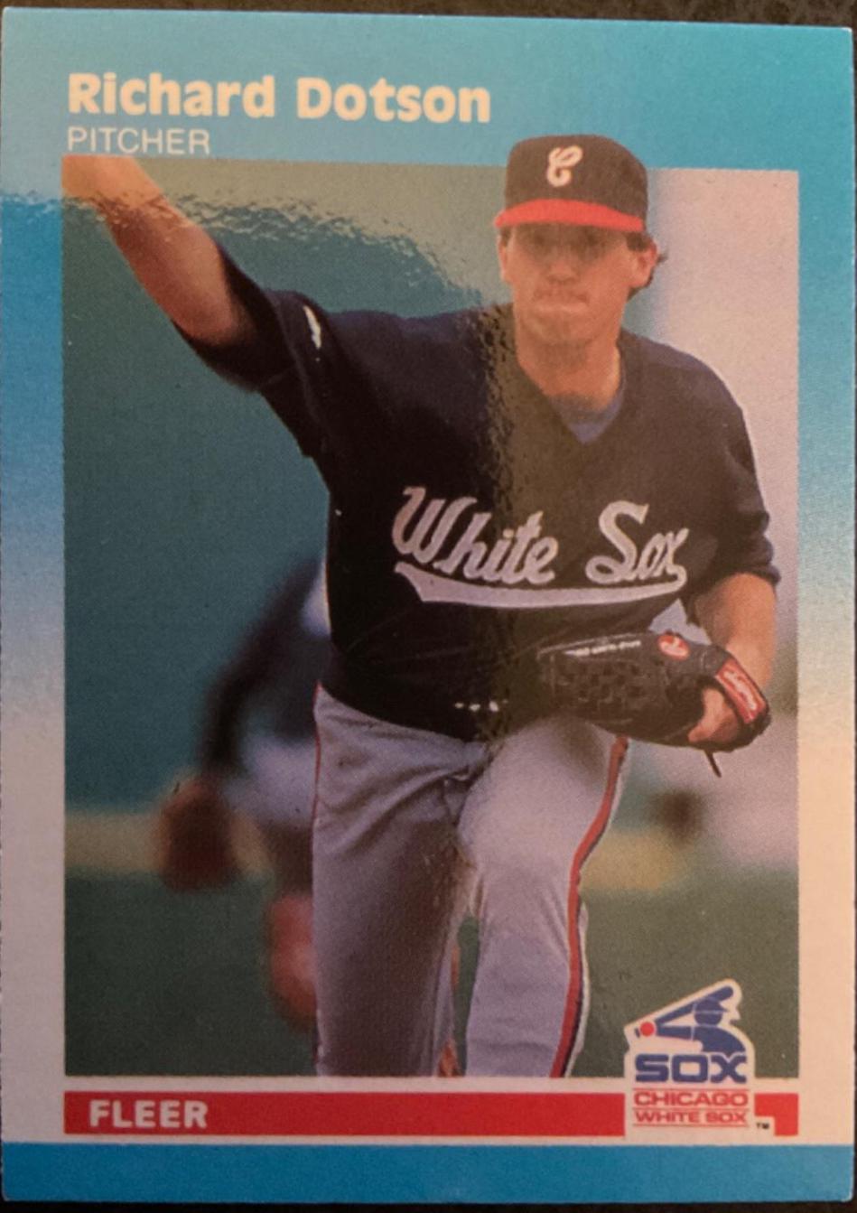 Richard Dotson #33 Baseball Cards 1987 Fleer Mini