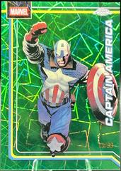Captain America [Hulk Green Lazer Refractor] #19 Prices | Marvel