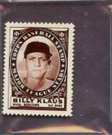 Billy Klaus Baseball Cards 1961 Topps Stamps