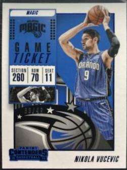 Nikola Vucevic #5 Basketball Cards 2018 Panini Contenders