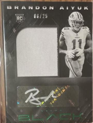 Brandon Aiyuk [Patch Autograph Emerald] #223