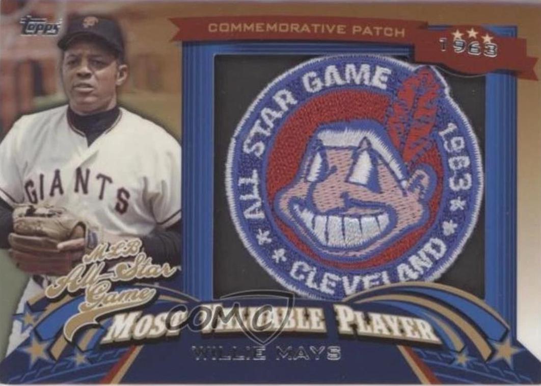 Willie Mays #ASMVP-1 Baseball Cards 2013 Topps Update All Star Game MVP Patch