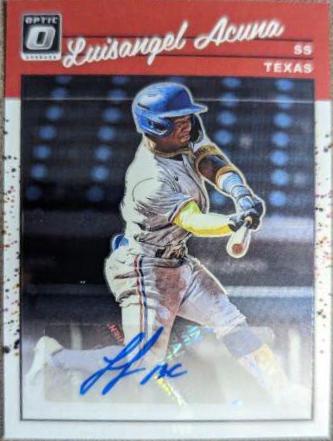 Luisangel Acuna #1990-LA 2023 Panini Donruss Optic Retro 1990 Signatures Baseball