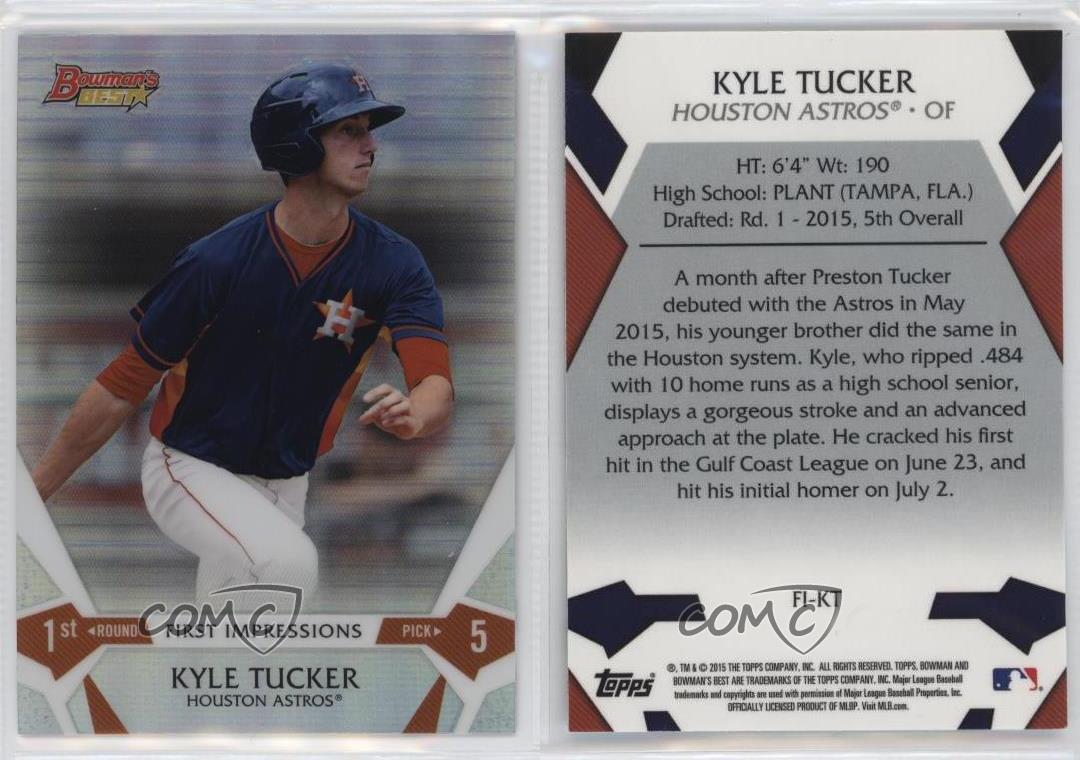 Kyle Tucker #FI-KT Baseball Cards 2015 Bowman's Best First Impressions