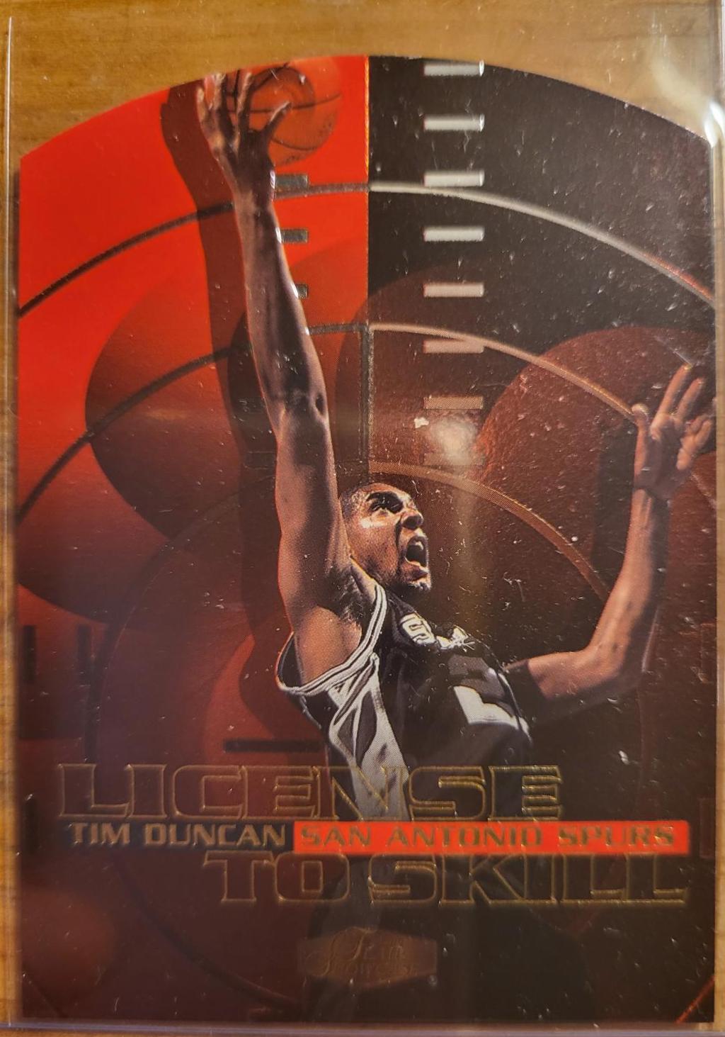 Tim Duncan #3 Basketball Cards 1999 Flair Showcase License 2 Skill