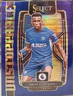 Nicolas Jackson #7 Soccer Cards 2023 Panini Select Premier League Unstoppable