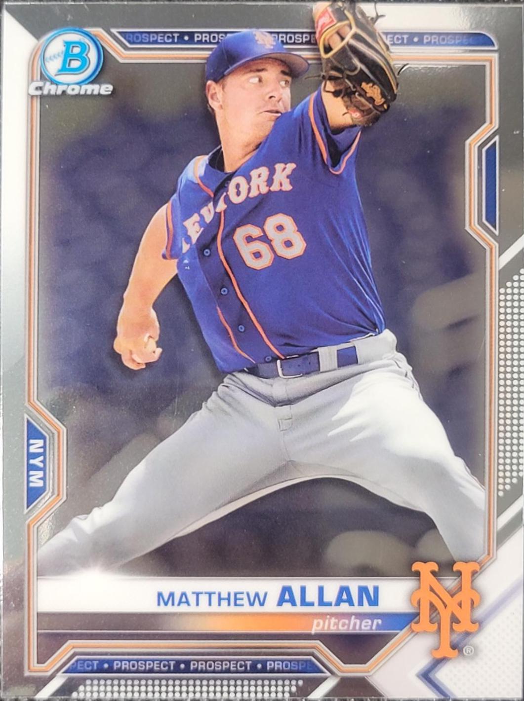 Matthew Allan #BCP-211 2021 Bowman Chrome Prospects Baseball