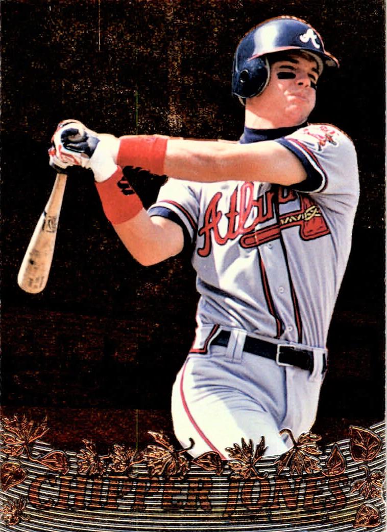Chipper Jones #OM8 Baseball Cards 1996 Pacific Crown October Moments