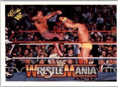 Ravishing' Rick Rude, Ultimate Warrior #104 Wrestling Cards 1990 Classic WWF The History of Wrestlemania