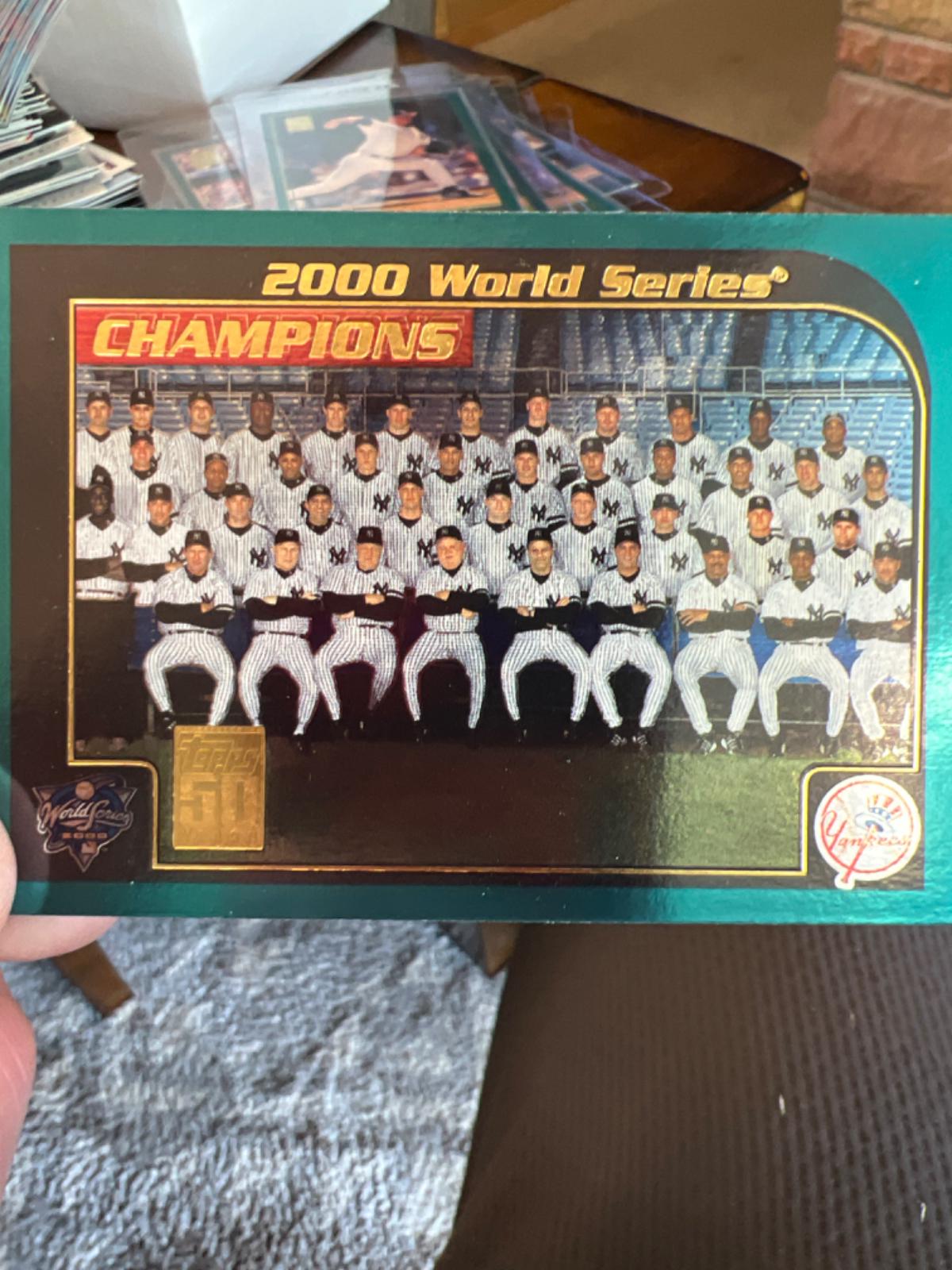 2000 World Series Champions #406 Baseball Cards 2001 Topps