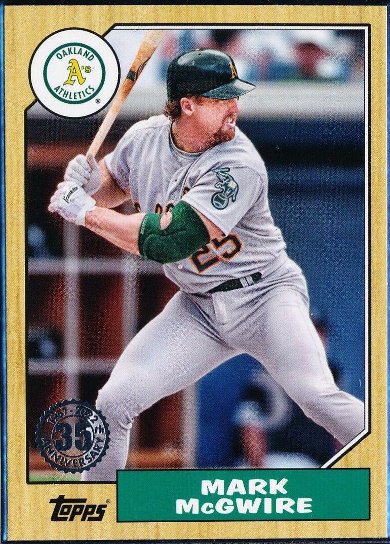 Mark McGwire #T87-30 Baseball Cards 2022 Topps 1987
