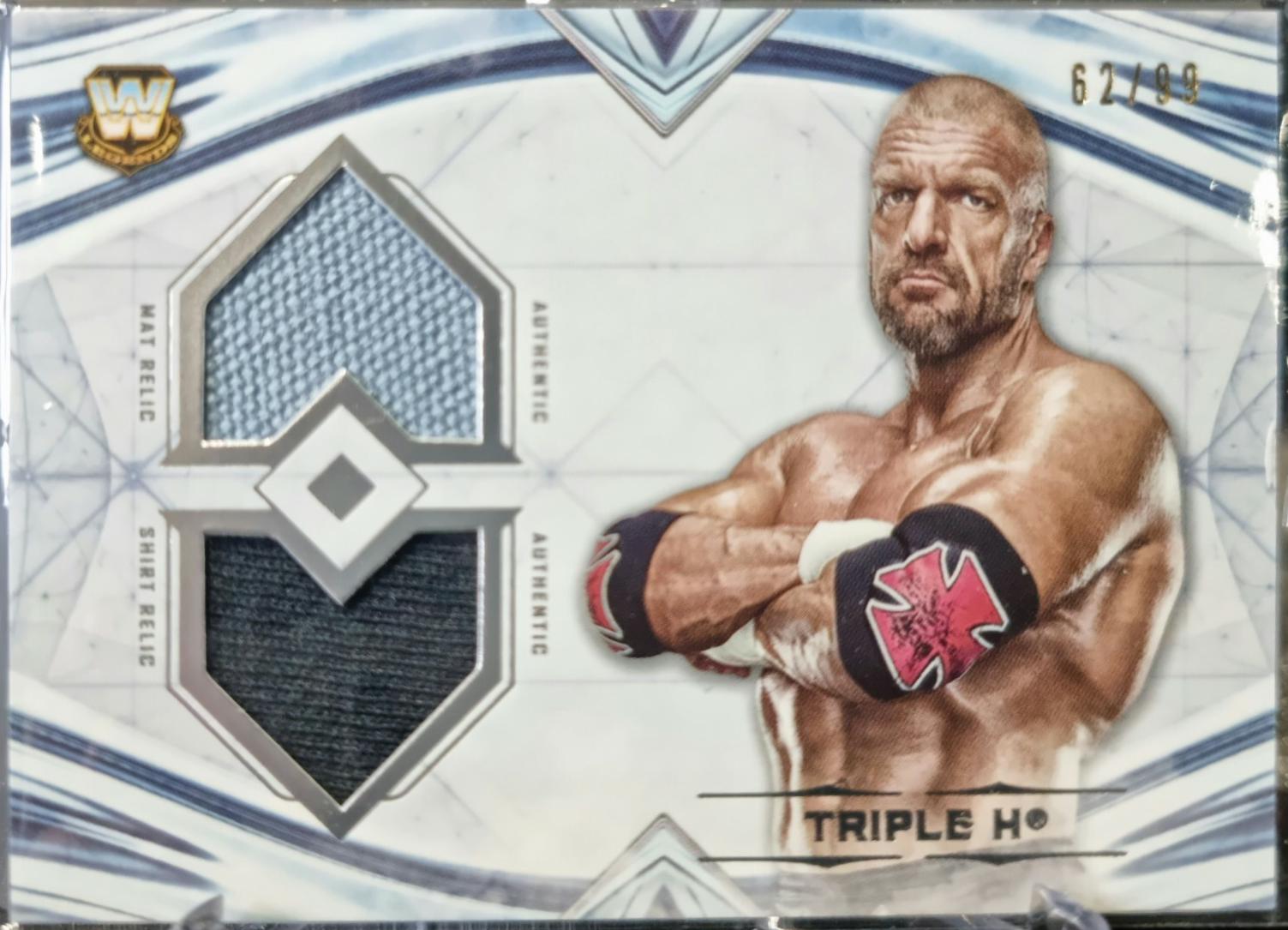 Triple H #DR-HHH Wrestling Cards 2020 Topps WWE Undisputed Dual Relics