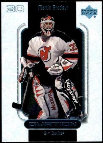 Martin Brodeur #33 Hockey Cards 1999 Upper Deck Ovation