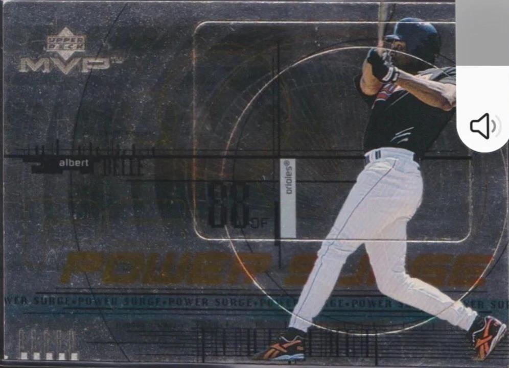 Albert Belle #P9 Baseball Cards 1999 Upper Deck MVP Power Surge