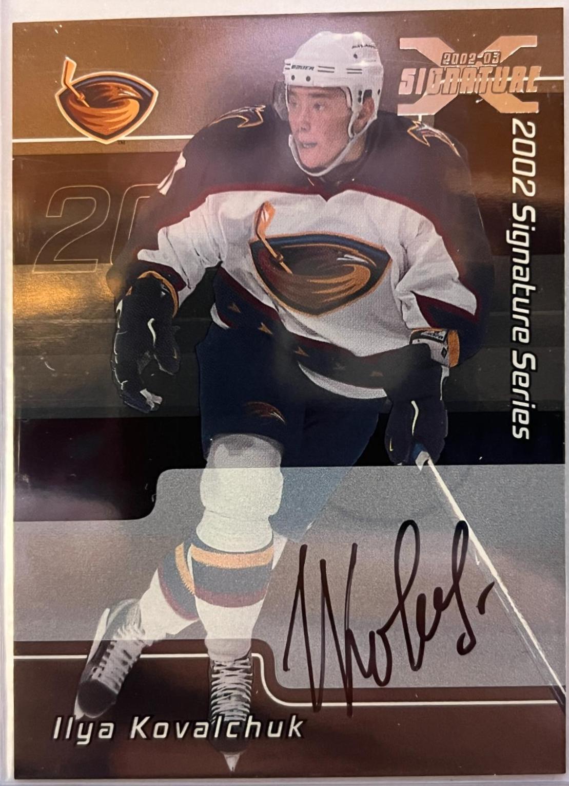 Ilya Kovalchuk #207 2001 Be A Player Update Signature Series Hockey