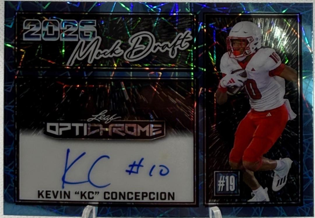 Kevin KC Concepcion #MA-KC1 2025 Leaf Optichrome Mock Draft Auto Football
