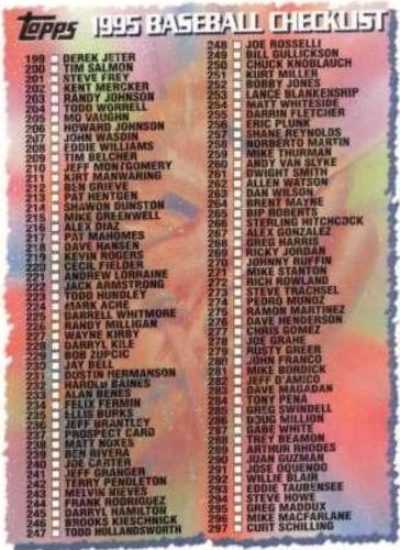 Checklist 199-396 #396 Baseball Cards 1995 Topps